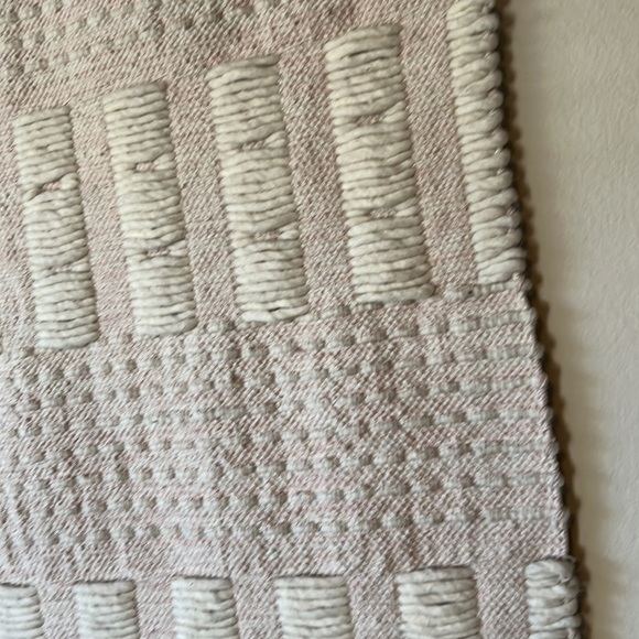 68”x35” Blush/Neutral Woven Wall Hanging - Picture 2 of 3